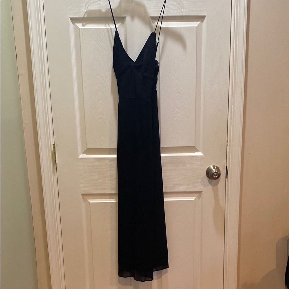 Banana Republic Petites Black Slip Maxi Dress (00P)